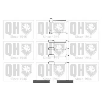 QUINTON HAZELL BFK756 - Kit d'accessoires, plaquette de frein à disque