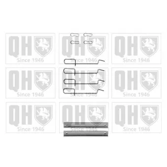 QUINTON HAZELL BFK757 - Kit d'accessoires, plaquette de frein à disque
