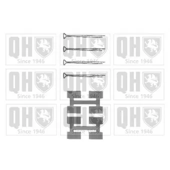 QUINTON HAZELL BFK760 - Kit d'accessoires, plaquette de frein à disque