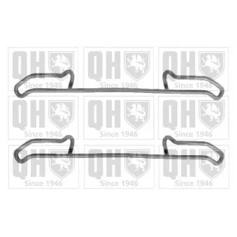Kit d'accessoires, plaquette de frein à disque QUINTON HAZELL BFK773 pour SAAB 900 2.0 Turbo - 140cv