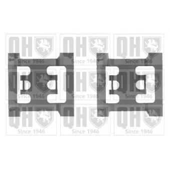 QUINTON HAZELL BFK811 - Kit d'accessoires, plaquette de frein à disque