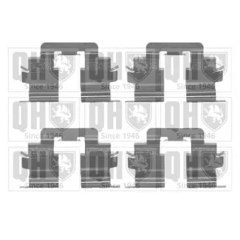 QUINTON HAZELL BFK880 - Kit d'accessoires, plaquette de frein à disque