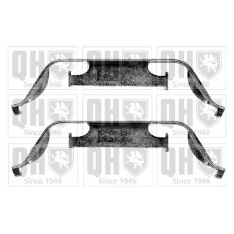 QUINTON HAZELL BFK886 - Kit d'accessoires, plaquette de frein à disque