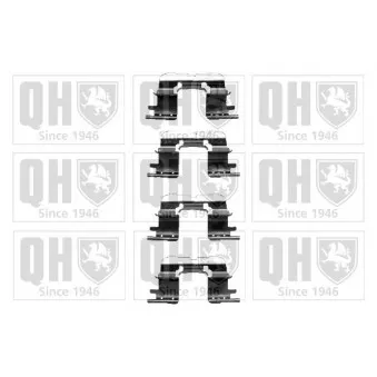 Kit d'accessoires, plaquette de frein à disque QUINTON HAZELL BFK888 pour TOYOTA CELICA 1.8 16V TS - 192cv