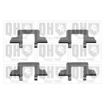 Kit d'accessoires, plaquette de frein à disque QUINTON HAZELL BFK897 pour CITROEN C3 1.4 - 73cv