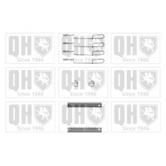 QUINTON HAZELL BFK908 - Kit d'accessoires, plaquette de frein à disque