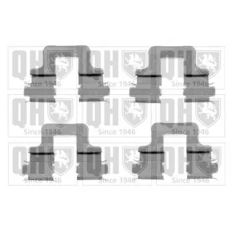 Kit d'accessoires, plaquette de frein à disque QUINTON HAZELL BFK929