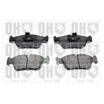 Jeu de 4 plaquettes de frein avant QUINTON HAZELL OEM 34112157571