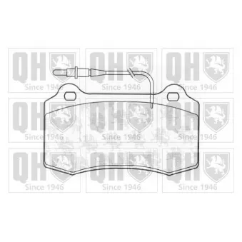 Jeu de 4 plaquettes de frein avant QUINTON HAZELL OEM 425219
