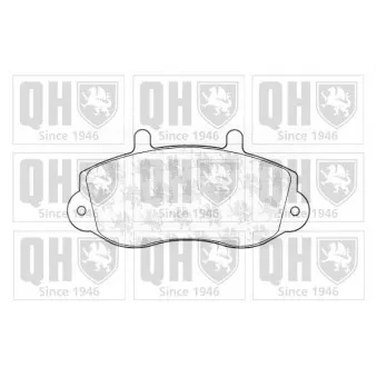 Jeu de 4 plaquettes de frein avant QUINTON HAZELL OEM 1605979