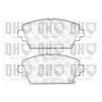 Jeu de 4 plaquettes de frein avant QUINTON HAZELL OEM 45022S1AE02