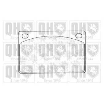 Jeu de 4 plaquettes de frein avant QUINTON HAZELL OEM 272673