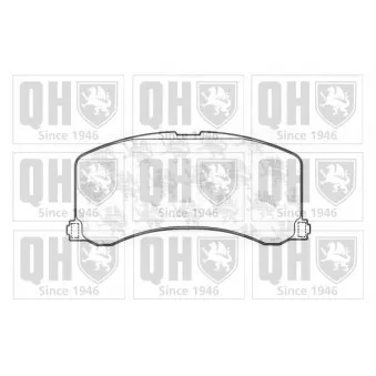 Jeu de 4 plaquettes de frein avant QUINTON HAZELL OEM 5580060G01