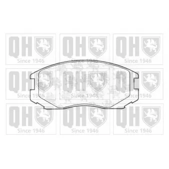 Jeu de 4 plaquettes de frein avant QUINTON HAZELL OEM V9118D015