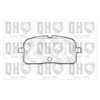 Jeu de 4 plaquettes de frein arrière QUINTON HAZELL OEM 0446618010