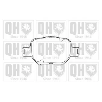 Jeu de 4 plaquettes de frein avant QUINTON HAZELL OEM 0446513030