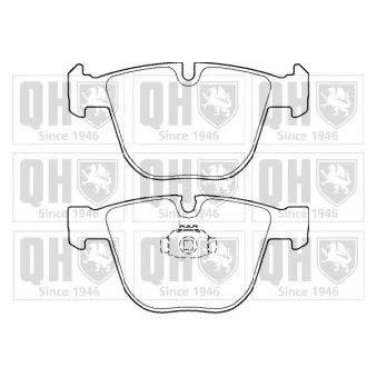 Jeu de 4 plaquettes de frein arrière QUINTON HAZELL OEM 34216757536