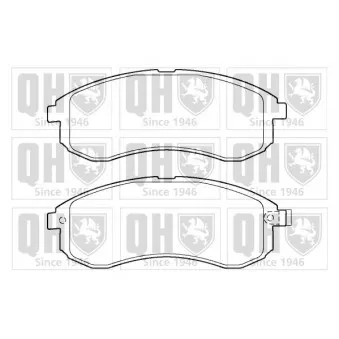 QUINTON HAZELL BP1404 - Jeu de 4 plaquettes de frein avant