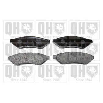 Jeu de 4 plaquettes de frein arrière QUINTON HAZELL OEM 96496766