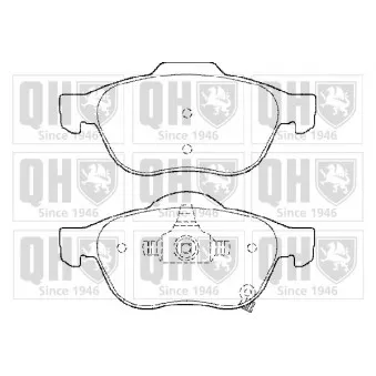 Jeu de 4 plaquettes de frein avant QUINTON HAZELL OEM 0446505070