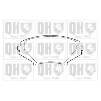 Jeu de 4 plaquettes de frein avant QUINTON HAZELL OEM F1YA3323ZB