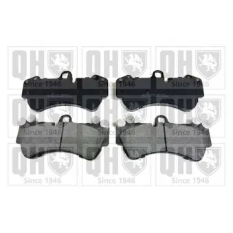 Jeu de 4 plaquettes de frein avant QUINTON HAZELL OEM 95535193901