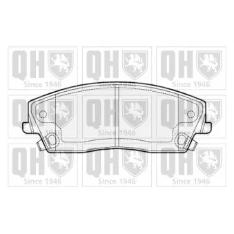 Jeu de 4 plaquettes de frein avant QUINTON HAZELL OEM K68147681AB