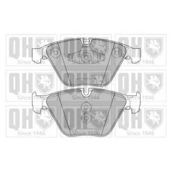Jeu de 4 plaquettes de frein avant QUINTON HAZELL OEM 34116794913