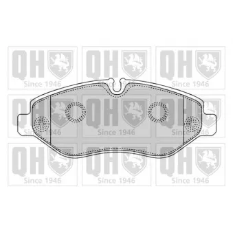Jeu de 4 plaquettes de frein avant QUINTON HAZELL OEM 42576975