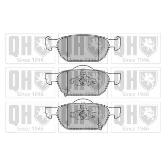 Jeu de 4 plaquettes de frein avant QUINTON HAZELL OEM 45022TGNG00