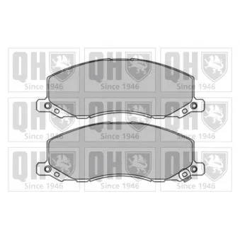 Jeu de 4 plaquettes de frein avant QUINTON HAZELL OEM 13237752