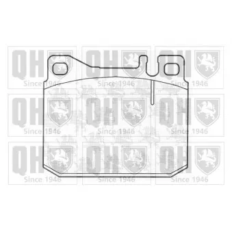 Jeu de 4 plaquettes de frein avant QUINTON HAZELL OEM A0014209220