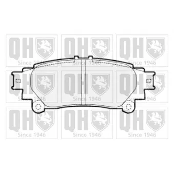 Jeu de 4 plaquettes de frein arrière QUINTON HAZELL OEM 0446647071