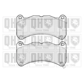 QUINTON HAZELL BP1712 - Jeu de 4 plaquettes de frein avant
