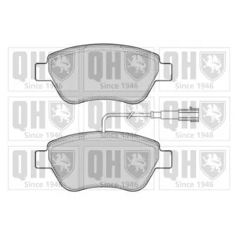 Jeu de 4 plaquettes de frein avant QUINTON HAZELL OEM 77366135