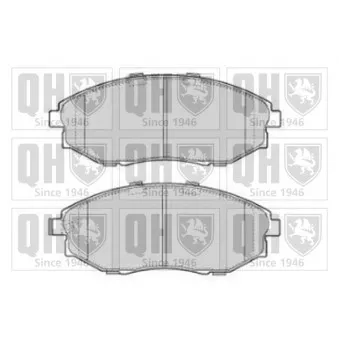 Jeu de 4 plaquettes de frein avant QUINTON HAZELL OEM 96952179