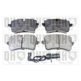 Jeu de 4 plaquettes de frein arrière QUINTON HAZELL OEM 4G0698451C