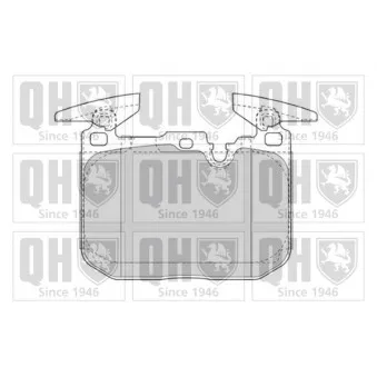 Jeu de 4 plaquettes de frein avant QUINTON HAZELL OEM 34116850850