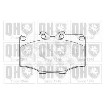 Jeu de 4 plaquettes de frein avant QUINTON HAZELL OEM 0446535180