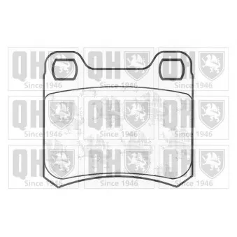 Jeu de 4 plaquettes de frein arrière QUINTON HAZELL OEM 0004200120