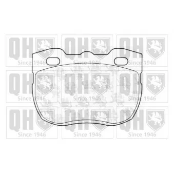 Jeu de 4 plaquettes de frein avant QUINTON HAZELL OEM RTC5756