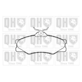 Jeu de 4 plaquettes de frein avant QUINTON HAZELL OEM 251698151F