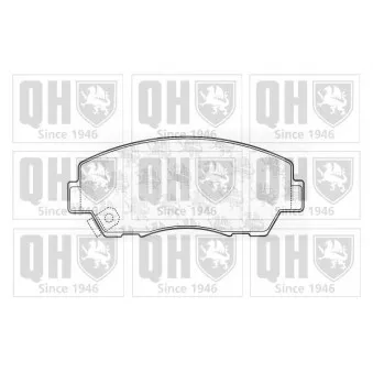 Jeu de 4 plaquettes de frein avant QUINTON HAZELL OEM UB3949280