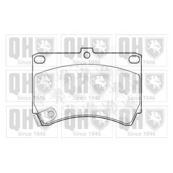 QUINTON HAZELL BP567 - Jeu de 4 plaquettes de frein avant