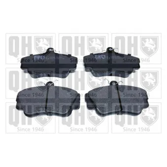 Jeu de 4 plaquettes de frein avant QUINTON HAZELL OEM 3344787