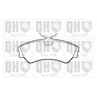 Jeu de 4 plaquettes de frein avant QUINTON HAZELL OEM 701698151C