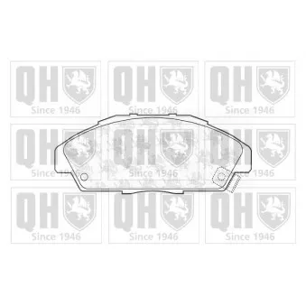 Jeu de 4 plaquettes de frein avant QUINTON HAZELL OEM 45022SL0G00