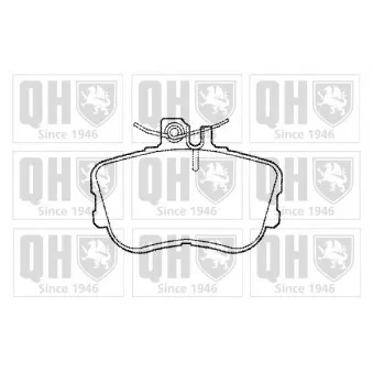 Jeu de 4 plaquettes de frein avant QUINTON HAZELL OEM 0024202120