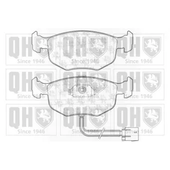 QUINTON HAZELL BP834 - Jeu de 4 plaquettes de frein avant