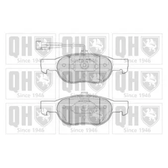 Jeu de 4 plaquettes de frein avant QUINTON HAZELL OEM 71752989